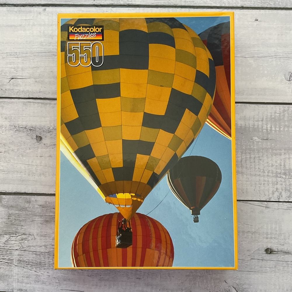 Kodacolor Kodak Puzzle Balloons 550 Pieces Hot Air Balloon 2000 Made In USA